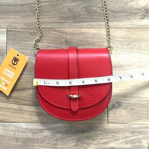 Vera Pelle Made in Italy Mini Chain Crossbody - Picture 2 of 5